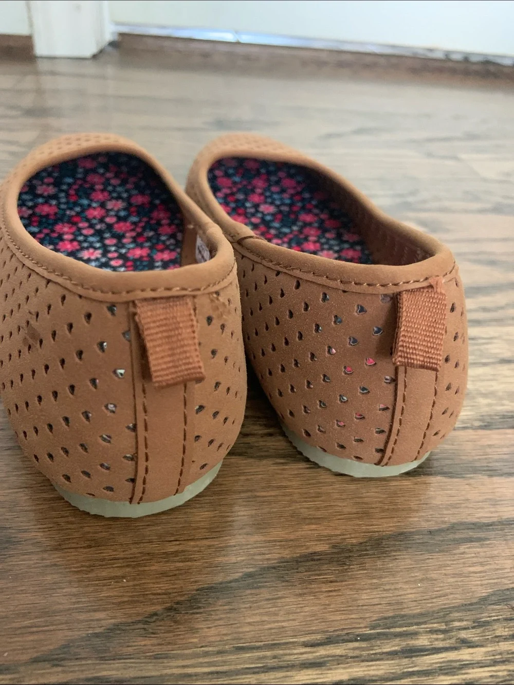 Carter’s Tan Laser Cut Girl Ballet Flats